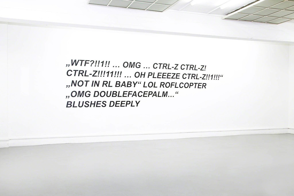Florian Kuhlmann: 4Chan, Arial on whitewall, 2017 Florian Kuhlmann: 4Chan, Arial on whitewall, 2017