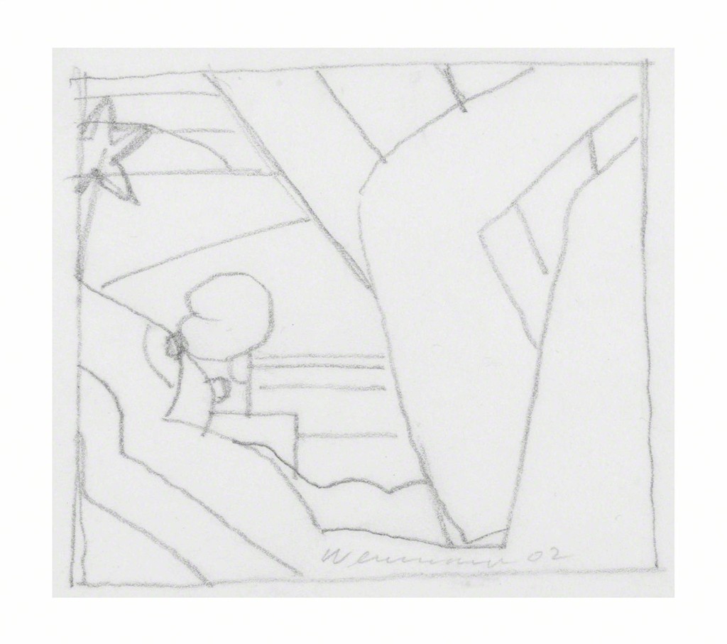 Tom Wesselman - Drawing for Sunset Nude (Variation #2)