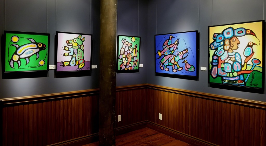 Install shot of Norval Morrisseau works at our Stone Gallery located at 32 Distillery Lane. Install shot of Norval Morrisseau works at our Stone Gallery located at 32 Distillery Lane.