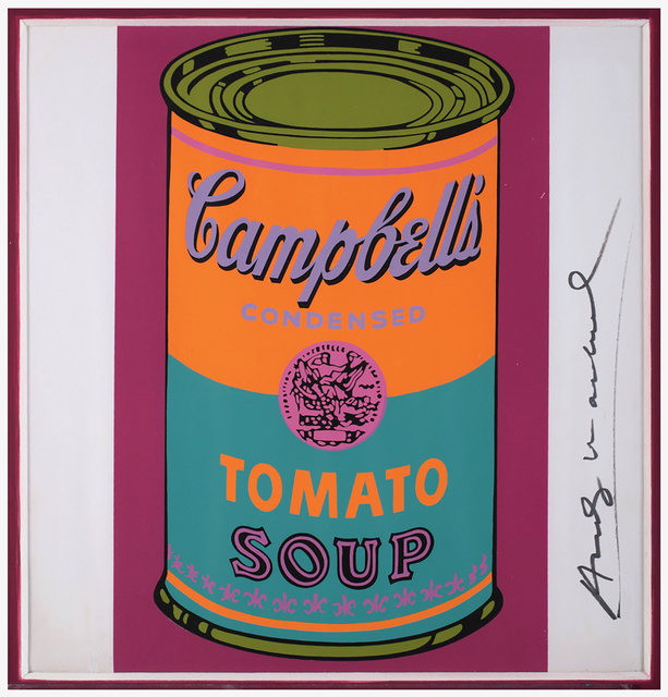 Andy Warhol, ‘Campbell’s Soup Can - Tomato’, 1968, Print, Colored serigraph on paper, Bertolami Fine Arts