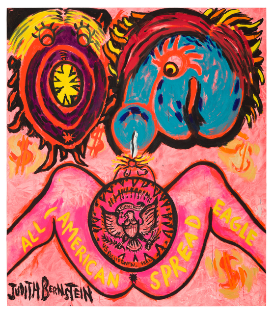 Judith Bernstein, ‘All American Spread Eagle’, 2016, Painting, Acrylic and oil on canvas, Kasmin