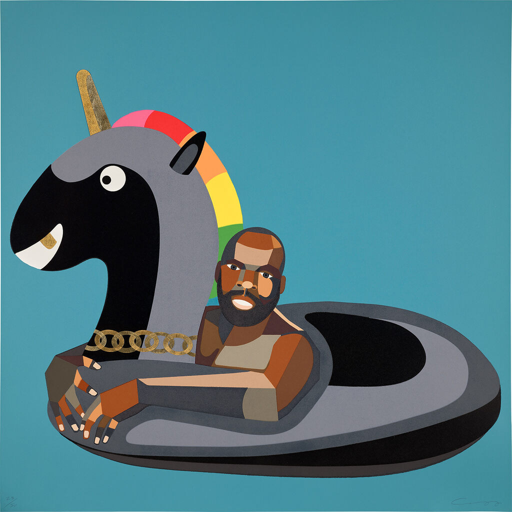 Derrick Adams - Self Portrait on Float