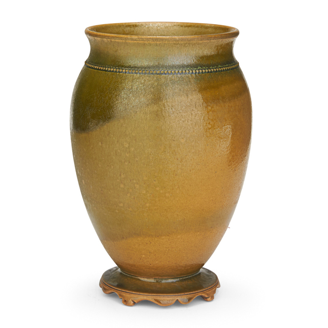 Alexander W. Robertson, ‘Roblin, Large Vase With Scalloped Foot And Beaded Shoulder, San Francisco, CA’, 1898-1906, Rago/Wright