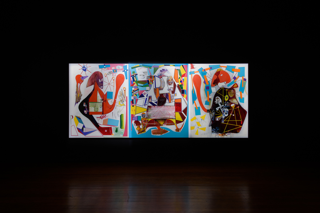Exhibition view, Gareth Sansom, It’s Now or Never, Roslyn Oxley9 Gallery (9 - 31 August 2019). Photo: Luis Power Exhibition view, Gareth Sansom, It’s Now or Never, Roslyn Oxley9 Gallery (9 - 31 August 2019). Photo: Luis Power