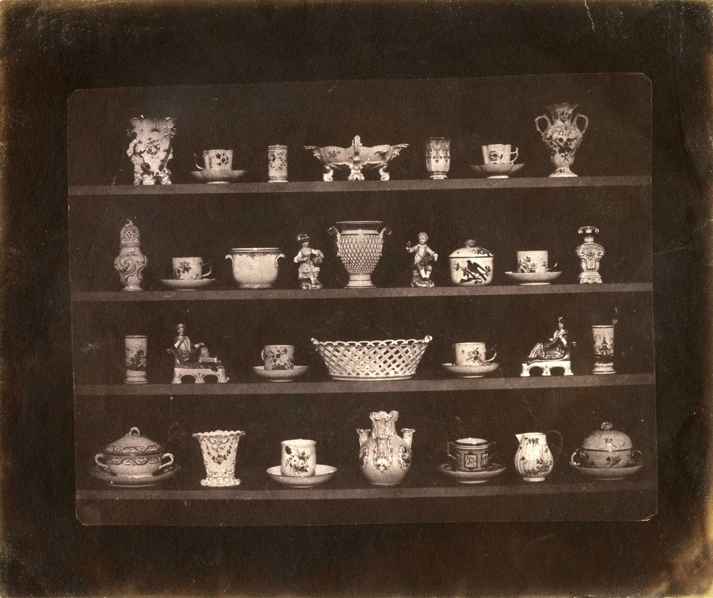 William Henry Fox Talbot. Articles of China, 1844. Salt print from calotype negative. Collection of Michael Mattis and Judy Hochberg. William Henry Fox Talbot. Articles of China, 1844. Salt print from calotype negative. Collection of Michael Mattis and Judy Hochberg.