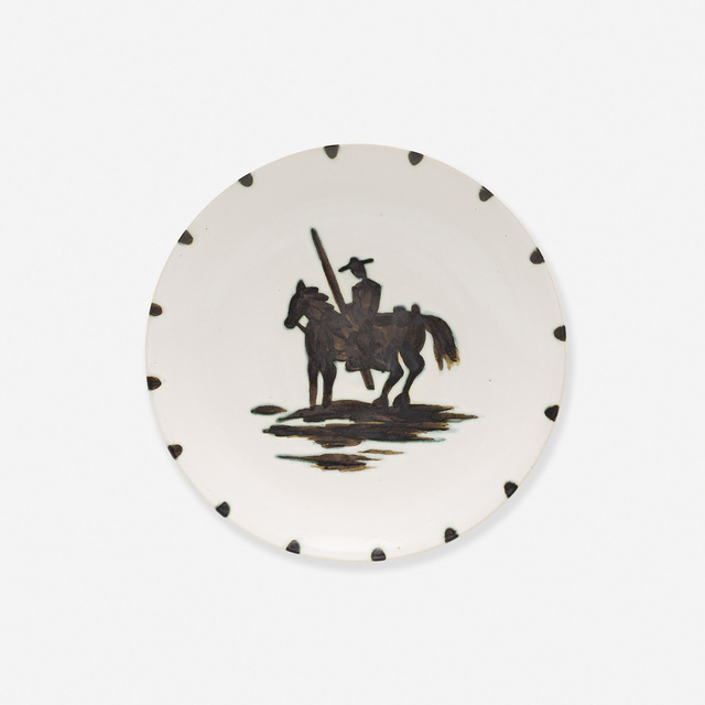 Pablo Picasso, ‘Picador’, 1952, Design/Decorative Art, White earthenware clay, oxidized paraffin decoration, white enamel, Rago/Wright