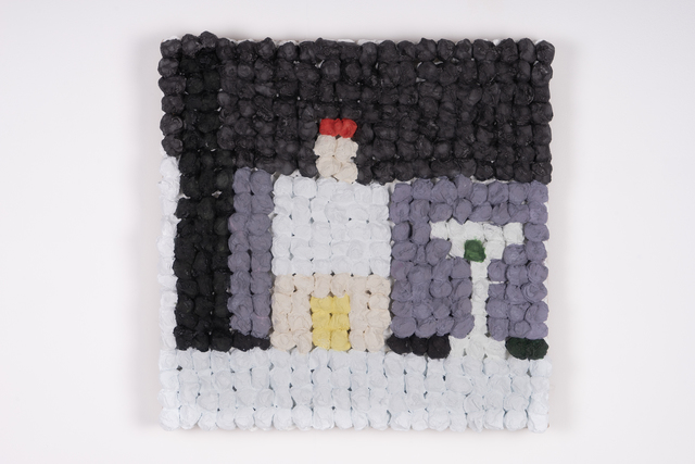Joe Zucker, ‘Bella di Cerignola’, 2018, Painting, Burlap, cotton, acrylic, Thomas Brambilla