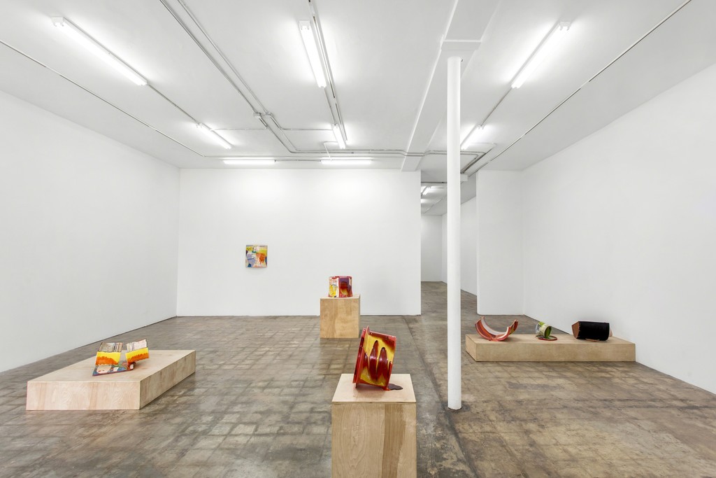Lauren Mabry, various sculptural objects, Contain or Deliver. Lauren Mabry, various sculptural objects, Contain or Deliver.