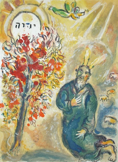 Marc Chagall, ‘Moses and the Burning Bush’, 1966, Georgetown Frame Shoppe