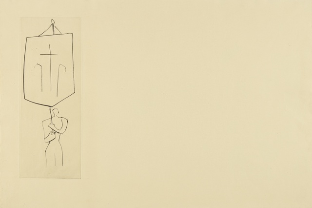 Pablo Picasso, ‘Le Frère mendiant: Prêtre Jean. Une Croix (B. 897; Ba. 1018)’, 1958, Print, Drypoint, Sotheby's