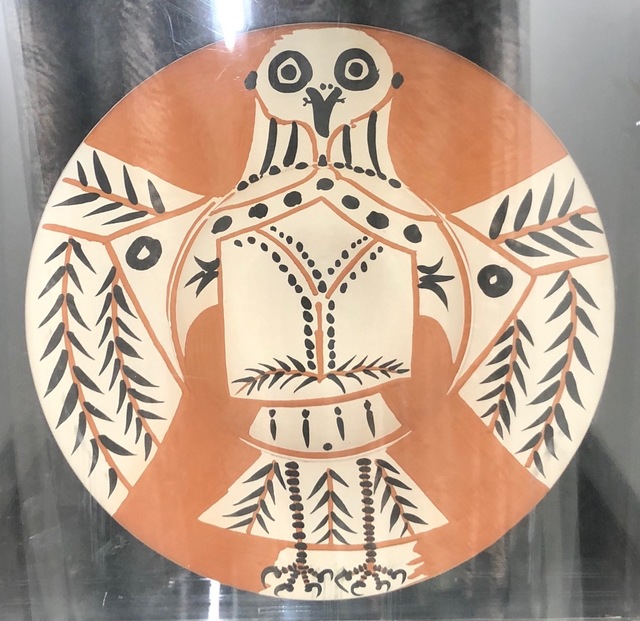 Pablo Picasso, ‘Hibou Blanc sur Fond Rouge (White Owl on Red Ground)’, 1957, Denis Bloch Fine Art