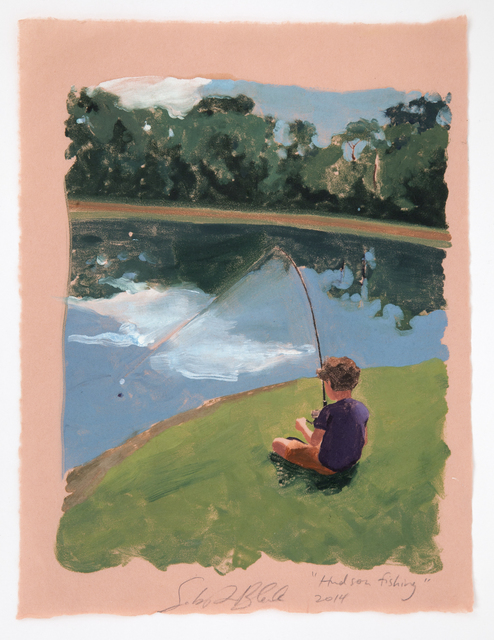 Sebastian Blanck, ‘Hudson Fishing’, 2014, Print, Monoprint, Dubner Moderne