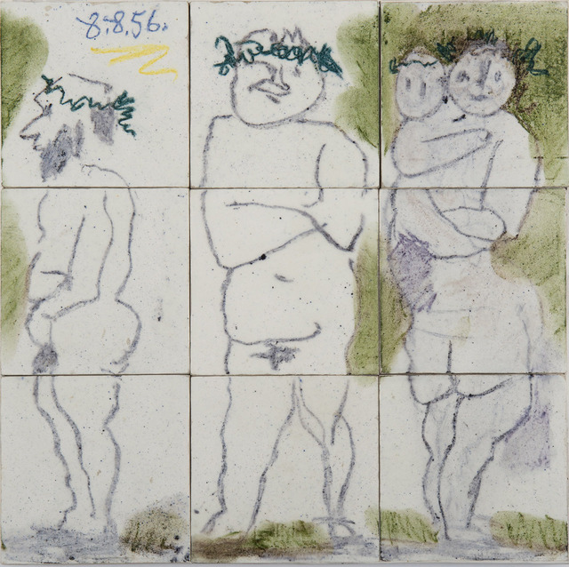 Pablo Picasso, ‘Famille, têtes laurées : Quatre personnages’, 1956, HELENE BAILLY GALLERY