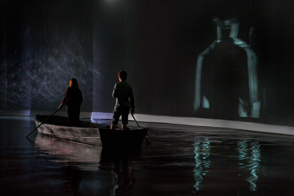 Exhibition view of Céleste Boursier-Mougenot "Acquaalta", Palais de Tokyo (24.06 – 13.09 2015). Photo: Laurent Lecat. Courtesy of the artist and Galerie Xippas, Paris; Paula Cooper Gallery, New York; Galerie Mario Mazzoli, Berlin © ADAGP, Paris 2015 Exhibition view of Céleste Boursier-Mougenot "Acquaalta", Palais de Tokyo (24.06 – 13.09 2015). Photo: Laurent Lecat. Courtesy of the artist and Galerie Xippas, Paris; Paula Cooper Gallery, New York; Galerie Mario Mazzoli, Berlin © ADAGP, Paris 2015