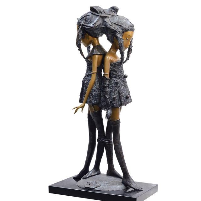 Andrey Ostashov, ‘Sisters’, 2014, Sculpture, Bronze, Granite, OSTASHOV sculpture