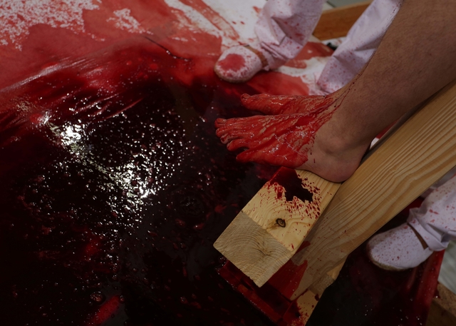 Hermann Nitsch, ‘155. Aktion, 1.9.2018, Nitsch Museum Mistelbach, Fotograf: Daniel Feyerl’, 2018, Galerie Elisabeth & Klaus Thoman