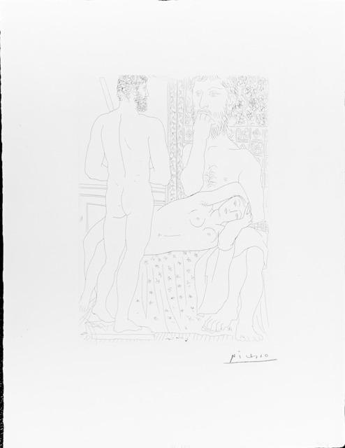 Pablo Picasso, ‘Sculpteur, Modele Couche et autoportrait en Hercule sculpte ’, 1933, Fairhead Fine Art Limited