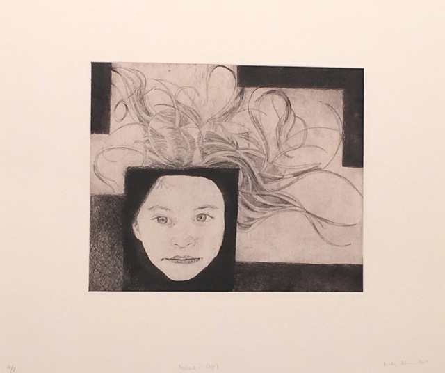 Nicky Hoberman, ‘Medusa (red, I and II)’, 2017, Print, Hard ground etchings with drypoint printed with printed with Rouge Geranium plus Noir Doux Charbonnel inks on 300gsm Somerset White paper- a diptych, World House Editions