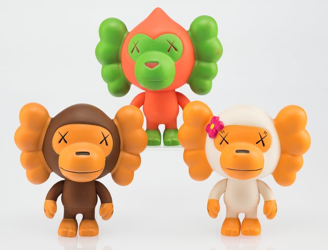 KAWS X BAPE, ‘Baby Milo, set of three’, 2005, Heritage Auctions
