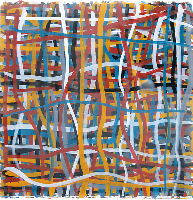 Sol LeWitt, ‘Irregular Vertical and Horizontal Bands of Color Superimposed’, 1993, Painting, Gouache on paper, Phillips