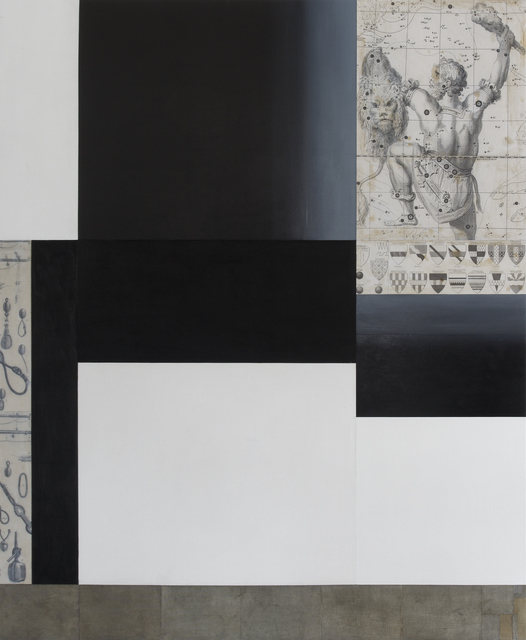 Mitch Jones, ‘Stargazers and God's, He Man’, 2017, Painting, Oil and mixed media on canvas over panel, Andrea Schwartz Gallery