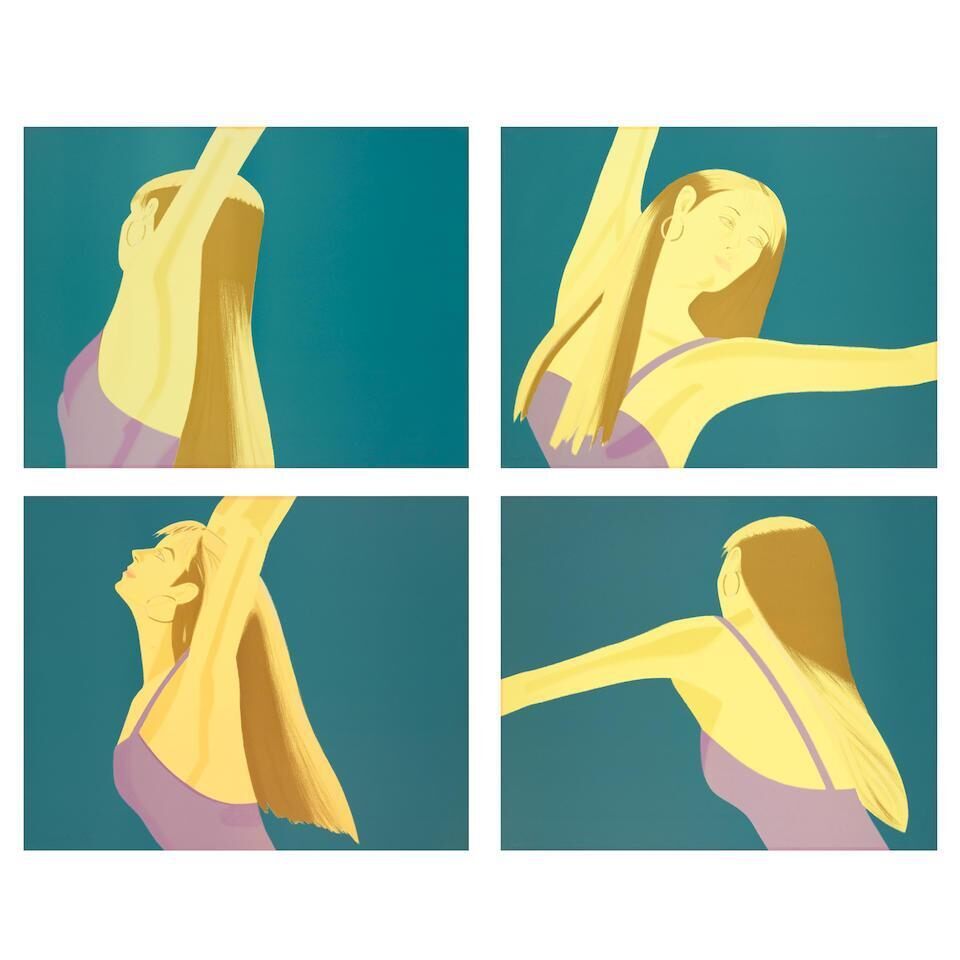Alex Katz - Night: William Dunas Dance 1-4/Pamela (Bauer 157-160)