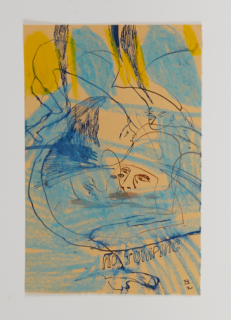 Samuel Bassett, ‘Up Garrack Swimming’, 2020, Drawing, Collage or other Work on Paper, Work on paper, Vigo Gallery