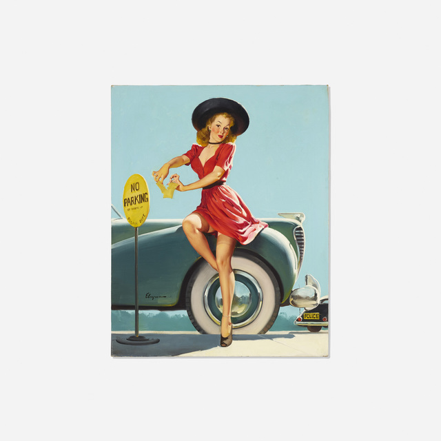 Gil Elvgren, ‘Nobody Can Pinch Me!’, 1946, Rago/Wright