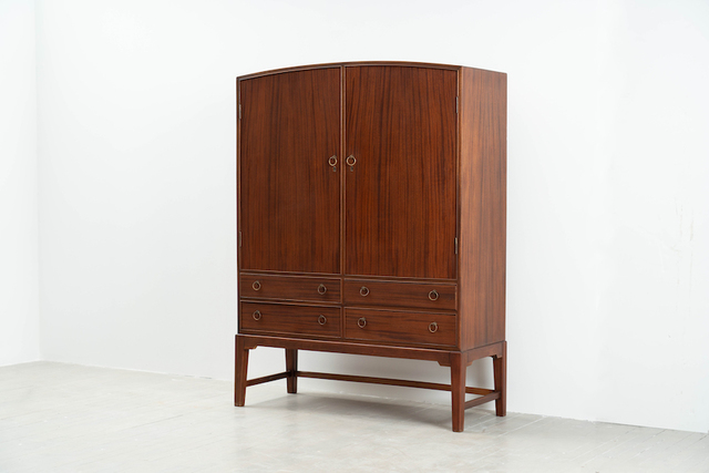 Ole Wanscher Ole Wanscher Arched Top Mahogany Cabinet Denmark