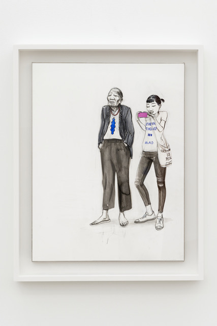 Charles Avery, ‘Untitled (Study of Grandfather and Granddaughter onlooking)’, 2019, GRIMM