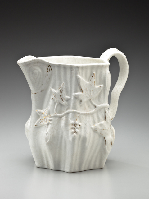 William Young, ‘Pitcher with tree trunk and ivy design ’, 1853, Newark Museum