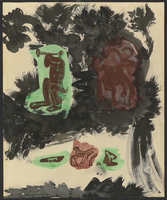 Pablo Picasso, ‘Paysage avec faune et chèvre’, 1963, De Jonckheere