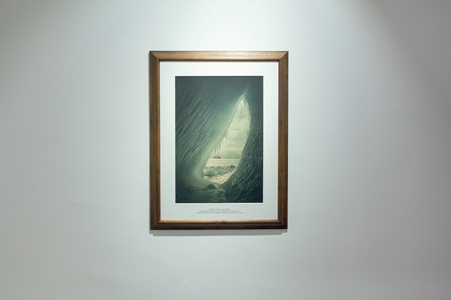 Herbert George Ponting, ‘Grotto In Berg, Terra Nova In The Distance, 5 January’, 1911, Photography, Green toned carbon print, mounted on board, Huxley-Parlour