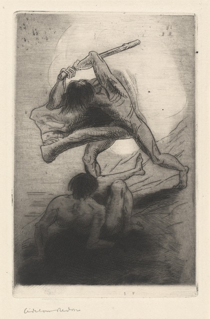 Odilon Redon, ‘Cain and Abel’, 1886, National Gallery of Art, Washington, D.C.