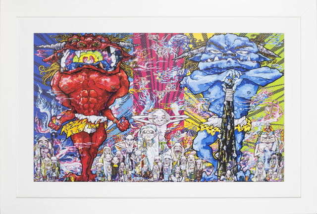 Takashi Murakami, ‘Red Demon and Blue Demon with 48 Arhats’, 2013, Rudolf Budja Gallery