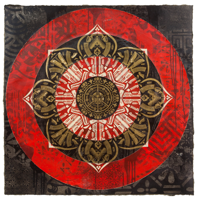 Shepard Fairey (OBEY), ‘Gun Mandala Target (Black)’, 2018, Galerie Ernst Hilger