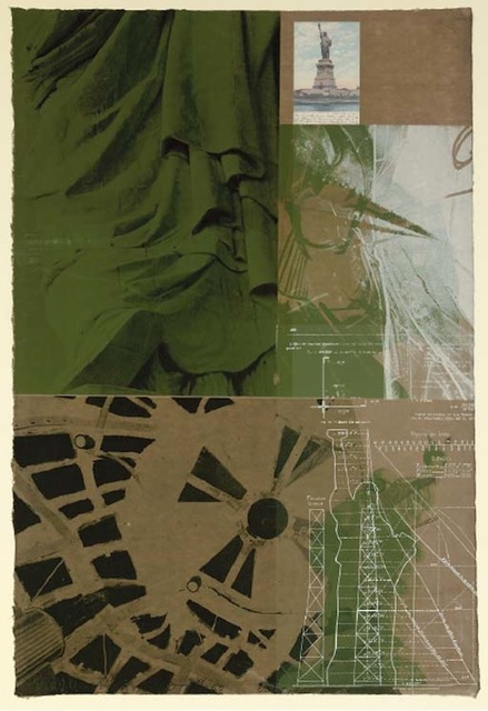 Robert Rauschenberg, ‘Statue of Liberty’, 1983, Print, Screenprint in colors w/collage, Vertu Fine Art