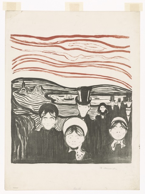 Edvard Munch, ‘Angst’, 1896, Munch Museum