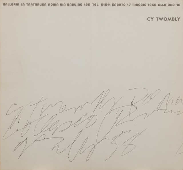 Cy Twombly, ‘Cy Twombly’, 1958, Finarte