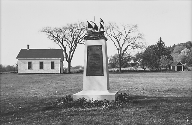 Lee Friedlander, ‘The American Monument: To the Men and Women Who Settled in Newbury, Massachusetts’, 1976, Photography, Gelatin silver print (framed), Rago/Wright