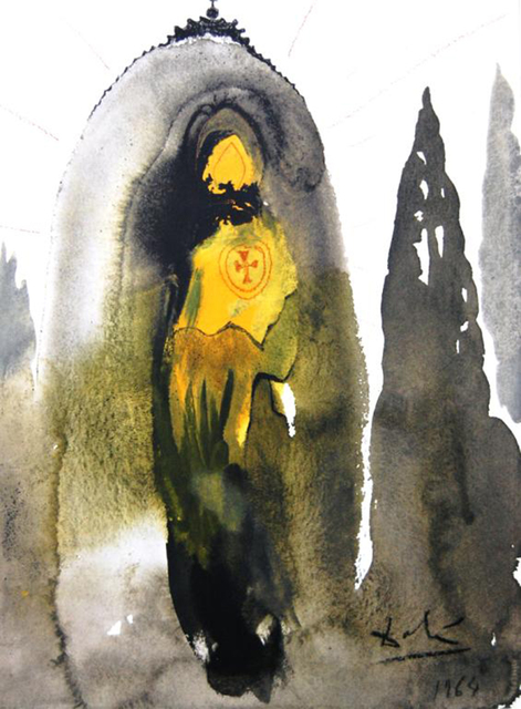 Salvador Dalí, ‘Who Will Go Up The Mountain Of The Lord’, 1967, Print, Original colored lithograph on heavy rag paper, Baterbys