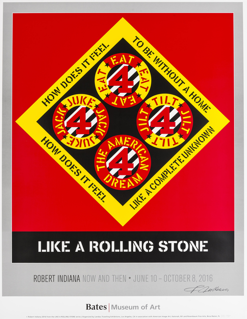 Robert Indiana, ‘Like a Rolling Stone’, 2016, Print, Offset lithograph printed in colours, Forum Auctions