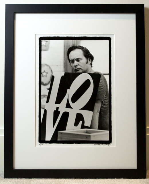 William John Kennedy, ‘Robert Indiana with his LOVE’, 1963, William John Kennedy Collection