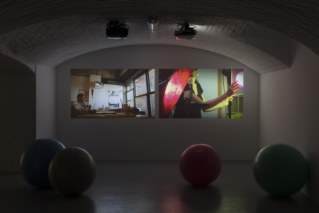 Eileen Quinlan, ‘There and Them’, 2012, Video/Film/Animation, Video Projection, two channels, Vistamare/Vistamarestudio