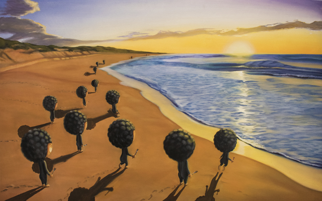 Shiro Utafusa, ‘Watching Sunrise’, Painting, Oil On Canvas, Art WeMe Contemporary Gallery