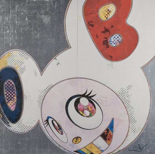 Takashi Murakami, ‘DOB in Pure White Robe (Pink and Blue) and DOB in Pure White Robe (Navy and Vermillion) (two works)’, 2013, Heritage Auctions