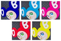 Takashi Murakami - And then and then and then and then and then (Blue, Aqua Blue, Pink, Red, Yellow) (Five Works)