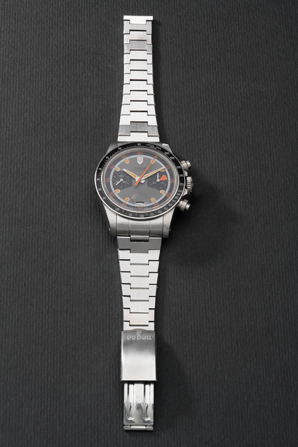 Tudor, ‘A fine and very rare stainless steel chronograph wristwatch with date and bracelet’, Circa 1971, Phillips