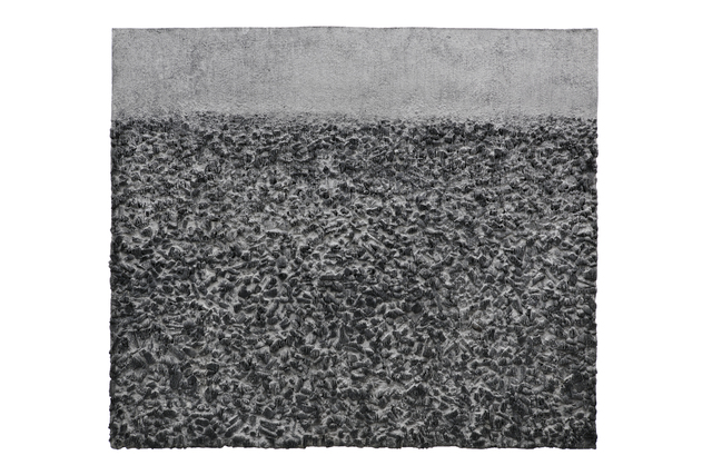 Jin Woo Lee, ‘Untitled’, 2018, Drawing, Collage or other Work on Paper, Hanji paper and wood charcoal, Michel Soskine Inc.