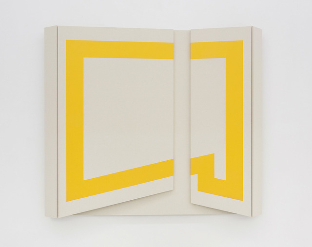 Robert William Moreland, ‘Untitled Five’, 2016, Painting, Paint and canvas on wood with tacks and leather hinges, The Hole